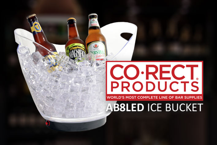 The AB8LED Ice Bucket from Co-Rect Products