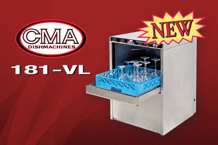 CMA’s New High Temp Undercounter Dishmachine