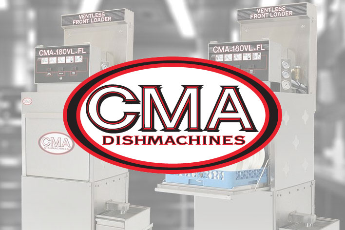 CMA’s New Frontloading Ventless Dishmachine