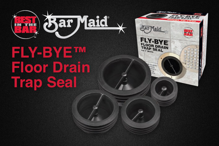 Bar Maid's FLY-BYE Floor Drain Trap Seal