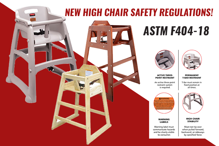 New Safety Regulations on High Chairs