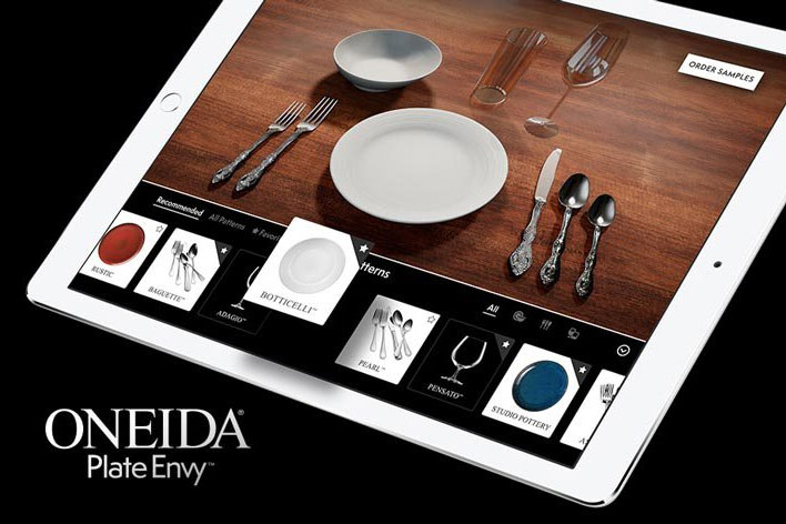 Oneida's New Plate Envy&#x2122; 3D Tabletop Design Tool