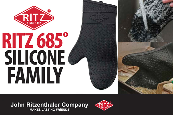 RITZ 685° Silicone Oven Mitts from the John Ritzenthaler Company