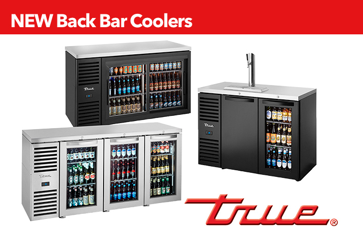 True NEW Back Bar Coolers