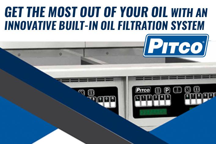 Pitco Fryers With Built-In Oil Filtration System