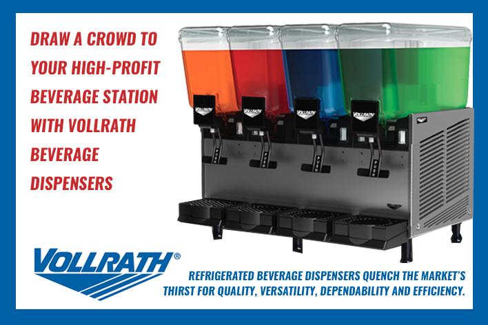 Increase Profits with Vollrath Beverage Dispensers