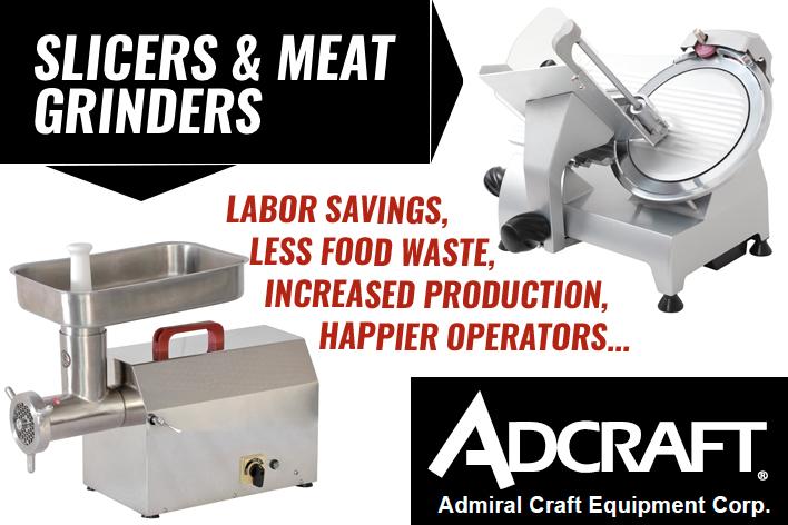 Admiral Craft Commercial Food Slicers and Meat Grinders