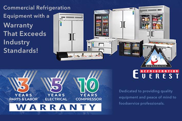 Everest Refrigeration Company Offers Generous Commercial Refrigeration Warranty Coverage