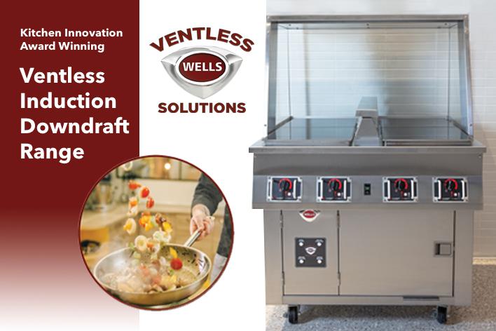 Wells Ventless Induction Downdraft Range