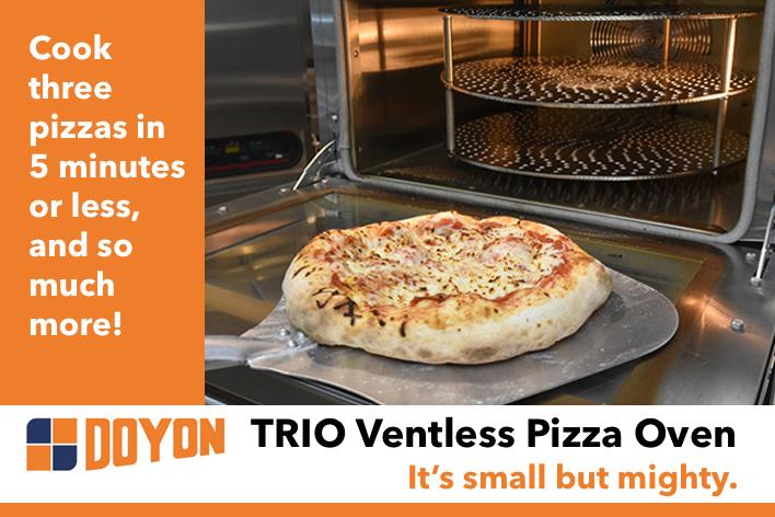 Maximize Your Operation with the TRIO Ventless Pizza Oven from Doyon