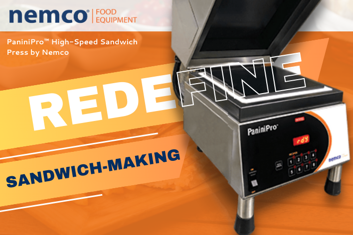 The PaniniPro™ High-Speed Sandwich Press by Nemco
