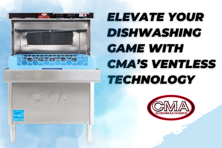 Elevate Your Dishwashing Game with CMA’s Ventless Technology