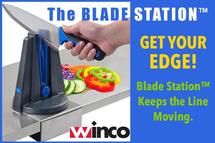 Winco Blade Station™ Hands-Free Knife Sharpener